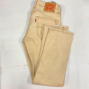 Levi’s, beige, used but good condition, denim